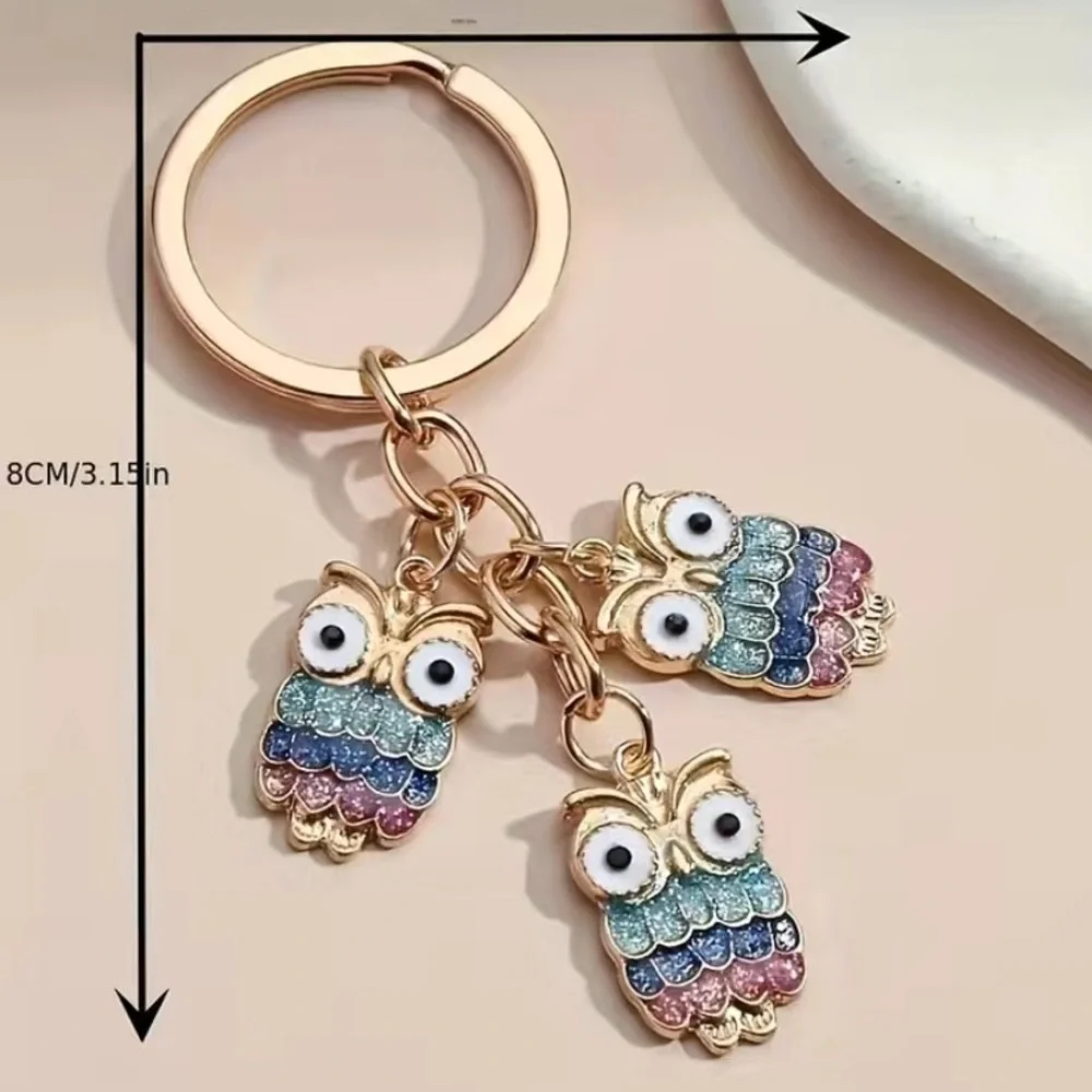 Sparkly Owl Keychain